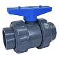 Кран шаровый клеевой НПВХ DN 110 PN 16 уплотнение EPDM/TPV черный Aquaviva AQVBVD110 купить в Москве | "Проконсим"