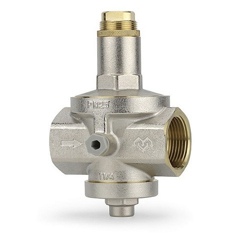 Регулятор давления VARMEGA VM128 DN 32 PN25 мембранный под манометр 7,2kv G-1 1/4'' никелированный купить в Москве | "Проконсим"