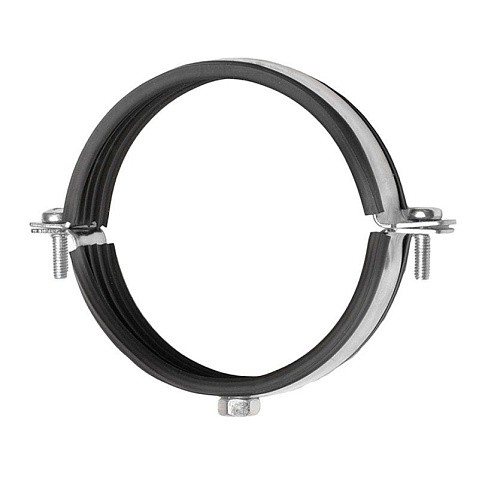Хомут стальной оцинкованный 2 1/2'' (74-80) М8 без крепежа купить в Москве | "Проконсим"