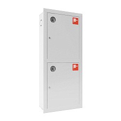 Шкаф пожарный ШПК-320-12 ВЗБ встроенный закрытый белый (540х1300х230) (930004045) со склада Проконсим в Москве