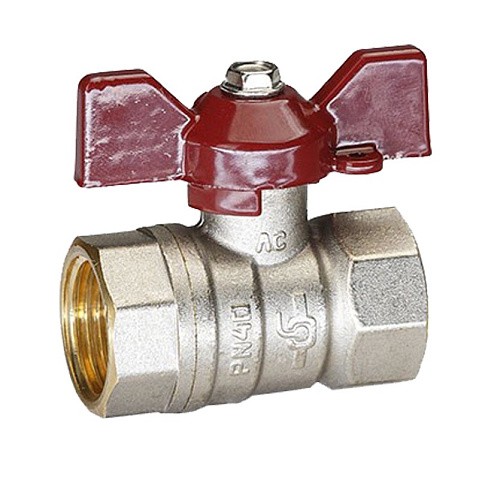 Краны латунные шаровые DN 15-32 PN 25-40 никелированные бабочка муфта-муфта Temper серия 88 ГОСТ Р 59553 купить в Москве | "Проконсим" Краны латунные шаровые DN 15-32 PN 25-40 никелированные бабочка муфта-муфта Temper серия 88 ГОСТ Р 59553 купить в Москве | "Проконсим"