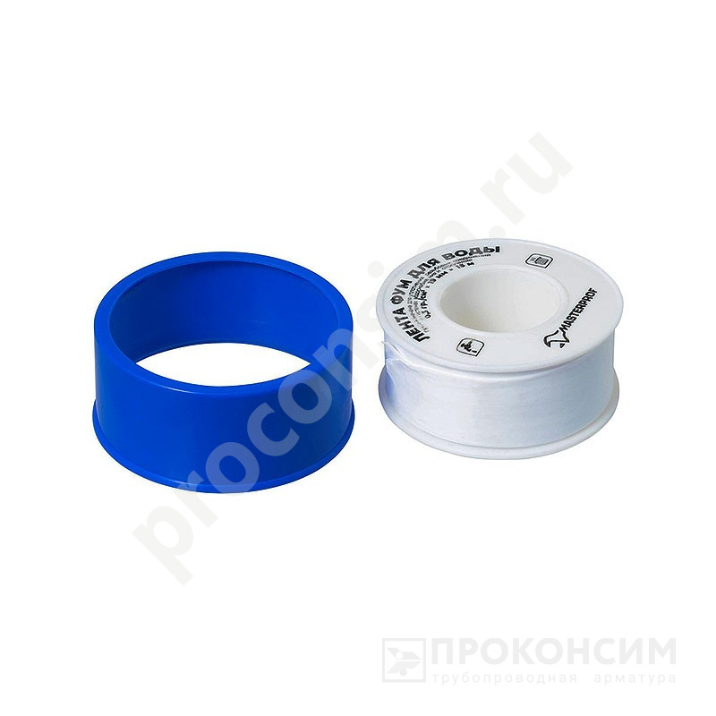 Цена [%TOWN_PRICE%].  В наличии. Лента ФУМ MasterProf 19мм х15м х0,1 мм  0,2г/см3 на катушке (228113241) со склада Проконсим в Москве