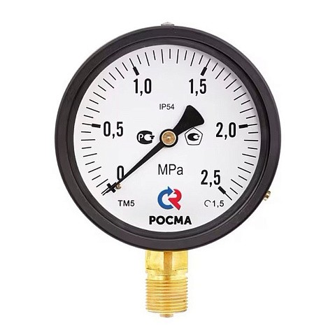 Манометр общетехнический Росма ТМ-510Р.00, до 0,4МПа M20x1,5, 100мм, радиальное присоединение, класс точности 1.5, IP54 купить в Москве | "Проконсим" Манометр общетехнический Росма ТМ-510Р.00, до 0,4МПа M20x1,5, 100мм, радиальное присоединение, класс точности 1.5, IP54 купить в Москве | "Проконсим"