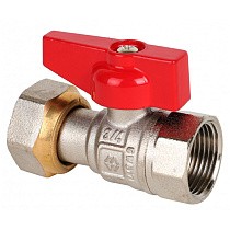 Краны латунные шаровые DN 15-20 PN 40 никелированные бабочка муфта-накидная гайка MVI BV.530 купить в Москве | "Проконсим"