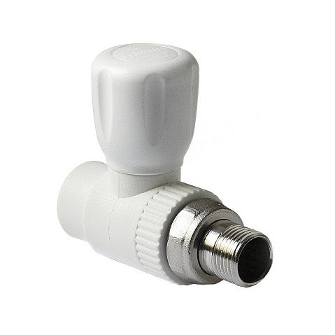 Кран шаровой для радиатора ПП 25-3/4'' PN 25 прямой с американкой белый Pro Aqua PA41010 купить в Москве | "Проконсим"