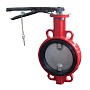 Затвор дисковый поворотный DN 50 PN 16 межфланцевый с диском из нержавеющей стали уплотнение-EPDM ручной Seagull