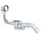 Сифон для ванны Unicorn S101, 40х50 отвод 45гр., 1 1/2'' х40 чаша из нержавеющей стали, круглый перелив купить в Москве | "Проконсим"