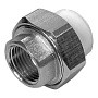 Муфта комбинированная ПП 40-1 1/4'' PN 25 разъёмная с внутренней резьбой белая РТП 10623 купить в Москве | "Проконсим"