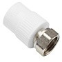 Муфта комбинированная ПП 20-1/2'' PN 25 с накидной гайкой белая VALFEX  купить в Москве | "Проконсим"
