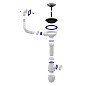 Сифон для мойки Unicorn В410P, без отвода, 3 1/2'' х40 чаша из нержавеющей стали, прямоугольный перелив купить в Москве | "Проконсим"