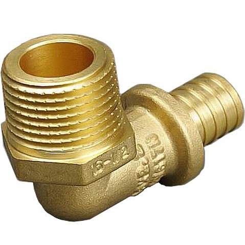 Угольник латунный для PEX труб 25-3/4'' PN 10 под надвижную гильзу с наружной резьбой ONE PLUS купить в Москве | "Проконсим"