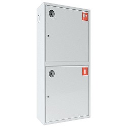  Шкаф пожарный  ШПК-320 НЗБ навесной закрытый белый (540х1300х230) (930004021) со склада Проконсим в Москве