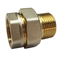 Американки латунные DN 15-50 PN 40 никелированные муфта-штуцер прямые купить в Москве | "Проконсим"