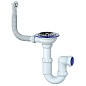 Сифон для мойки Unicorn Y411, без отвода, 3 1/2'' х40 чаша из нержавеющей стали, круглый перелив купить в Москве | "Проконсим"
