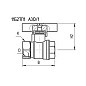 Кран латунный шаровой 11Б27п1 DN15 PN40 бабочка муфта-муфта БАЗ Standart купить в Москве | "Проконсим"
