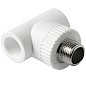 Тройник комбинированный ПП 32-1/2'' PN 25 с наружной резьбой белый Pro Aqua PA25015 купить в Москве | "Проконсим"