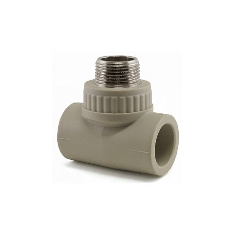 Тройник комбинированный НР VALFEX 32x32 PN 25 G-1/2'' НР серый купить в Москве | "Проконсим"
