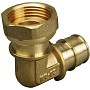 Угольник латунный для PEX труб 20-3/4'' PN 10 OP под надвижную гильзу с накидной гайкой ONE PLUS