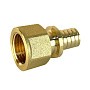 Муфта латунная для PEX труб 16-1/2'' PN 16 S-2,2мм переходная под надвижную гильзу Valfex VF.402.AF купить в Москве | "Проконсим"