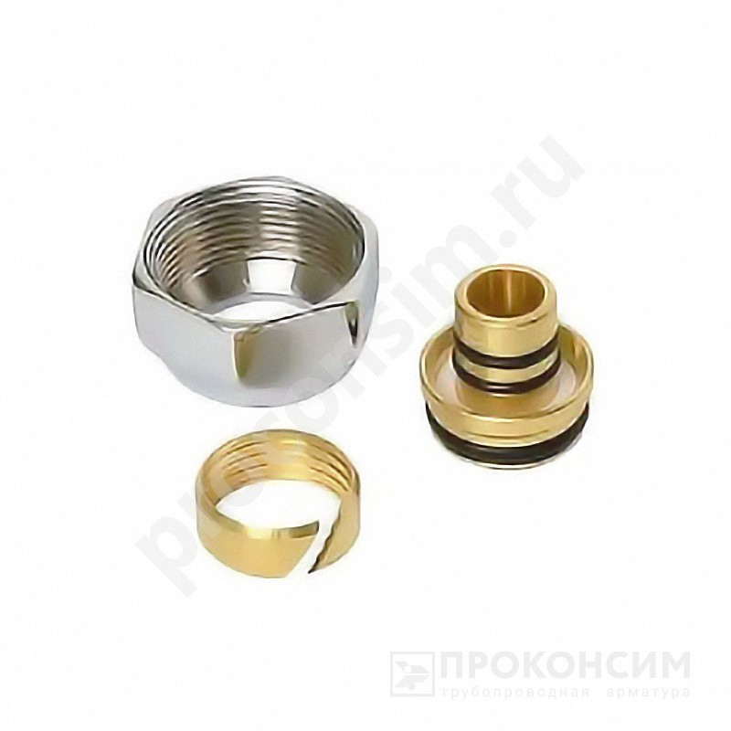 Цена [%TOWN_PRICE%].  Под заказ. Евроконус Varmega VM09203 3/4"-16х2,2 для PEX,МП-труб обжимной, резьбовое кольцо на штуцере (930422303) со склада Проконсим в Москве