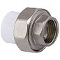 Муфта комбинированная ПП 32-1/2'' PN 25 разъёмная с внутренней резьбой белая PlasticPro купить в Москве | "Проконсим"