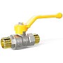 Кран латунный шаровой LD Pride GAS DN15 PN 40 никелированный рычаг штуцер-штуцер купить в Москве | "Проконсим"