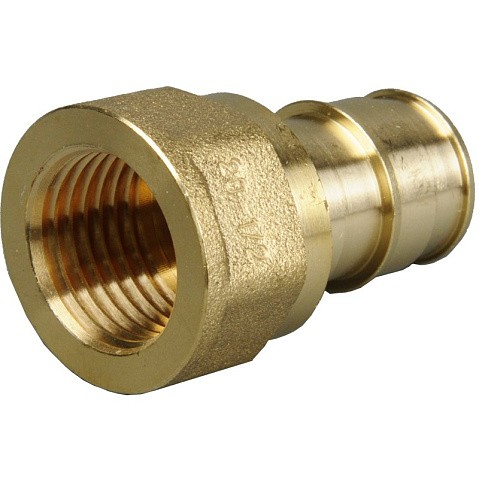 Муфта латунная для PEX труб 20-3/4'' PN 10 OP под надвижную гильзу с внутренней резьбой ONE PLUS купить в Москве | "Проконсим"