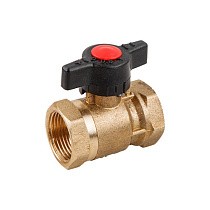 Кран шаровой латунный DN 15-20 PN 16 для 2-трубной системы муфта-муфта купить в Москве | "Проконсим"