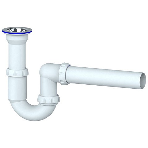 Сифон для умывальника Unicorn Y110, 40х40 прямой отвод, 1 1/2'' х40 чаша из нержавеющей стали купить в Москве | "Проконсим"