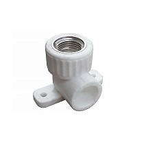 Угольники установочные ПП DN 20-25 PN 25 с внутренней резьбой белые PlasticPro купить в Москве | "Проконсим"