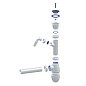 Сифон для мойки Unicorn В310V, 40х40 прямой отвод, 1 1/2'' х40 чаша из нержавеющей стали с отводом для стиральной машины купить в Москве | "Проконсим"