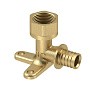 Угольник латунный для PEX труб  16- 1/2''  PN 16  под надвижную гильзу с внутренней резьбой  РосТурПласт купить в Москве | "Проконсим"