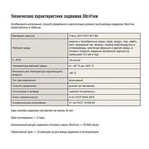 Задвижка стальная 30с41нж DN 80 PN 16 фланцевая L=210мм класс ''А'' САЗ АВАНГАРД купить в Москве | "Проконсим"