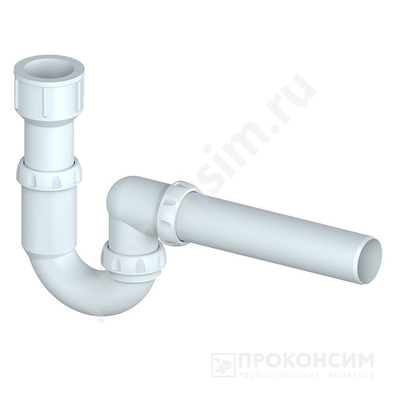 Цена по запросу.  Под заказ. Сифон для писсуара Unicorn К310, 40х40 прямой отвод (930152140) со склада Проконсим в Москве