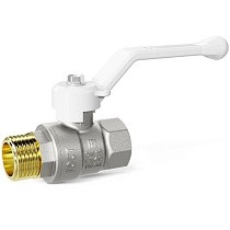 Краны латунные шаровые DN 15-50 PN 25-40 никелированные рычаг белый муфта-штуцер LD Pride 47.303 купить в Москве | "Проконсим"