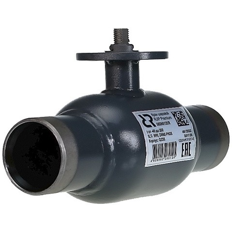 Кран стальной шаровой цельносварной DN 65-50 PN 25 стандартнопроходной приварной 260мм под электропривод RJIP-WW РИДАН 065N0132R купить в Москве | "Проконсим"