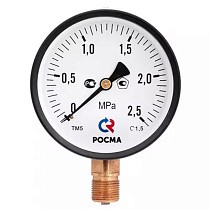 Мановакуумметр Росма ТМВ-510Р.05 общетехнический, 100мм, -0.1-0.3МПа, резьба G1/2'', с электронной приставкой тип V, радиальный, класс точности 1,5 купить в Москве | "Проконсим"