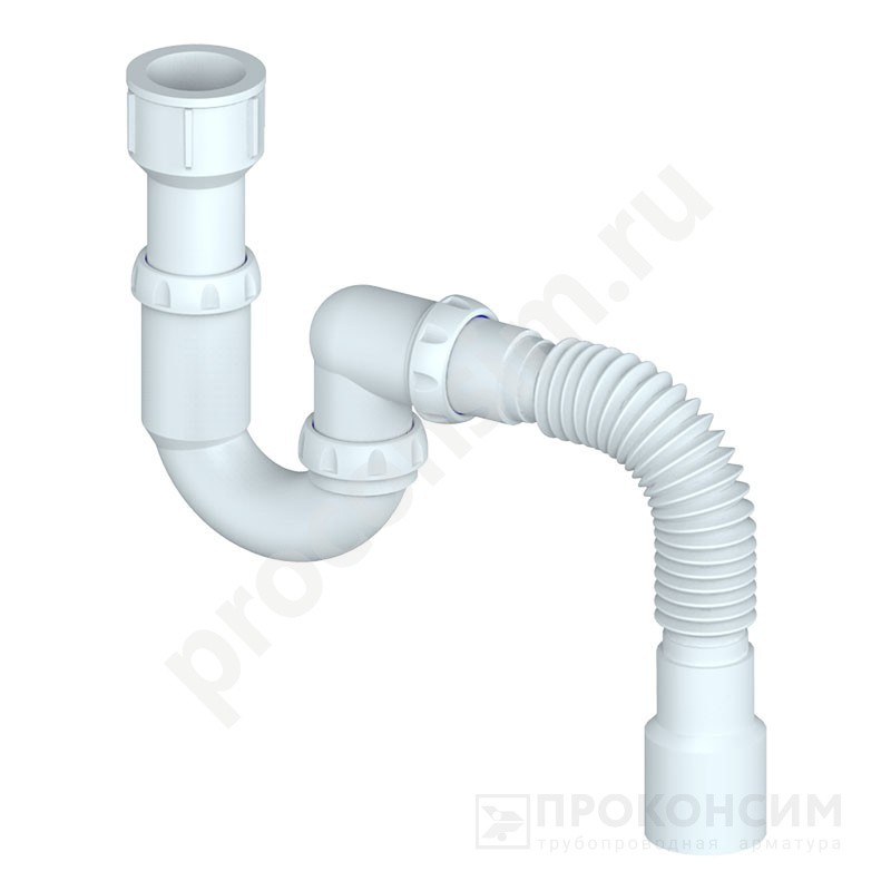 Цена по запросу.  Под заказ. Сифон для писсуара Unicorn К320, 40х50 гибкий отвод (930152141) со склада Проконсим в Москве