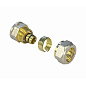 Муфта латунная для PEX труб 20-3/4'' PN 10 обжимная никелированная Valfex VF.302.N  купить в Москве | "Проконсим"