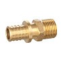 Муфта латунная для PEX DN 16 с наружной резьбой 1/2'' под надвижную гильзу PLP купить в Москве | "Проконсим"