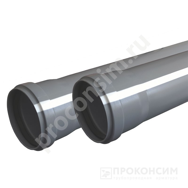 Цена по запросу.  Под заказ. Труба Valfex BASE DN-40 для внутренней безнапорной канализации L-3м PP-H исп. малошумное. (930023000) со склада Проконсим в Москве
