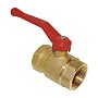 Кран латунный шаровой 11Б27п1 DN40 PN40 рычаг муфта-муфта БАЗ Standart