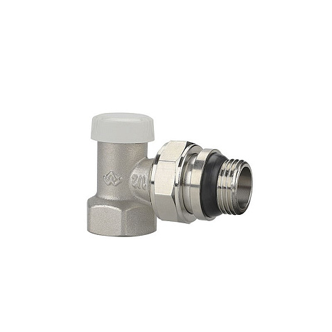 Клапан радиаторный VARMEGA VM10211 DN15 PN10 угловой настроечный G-1/2'' с уплотнением муфта-штуцер купить в Москве | "Проконсим"