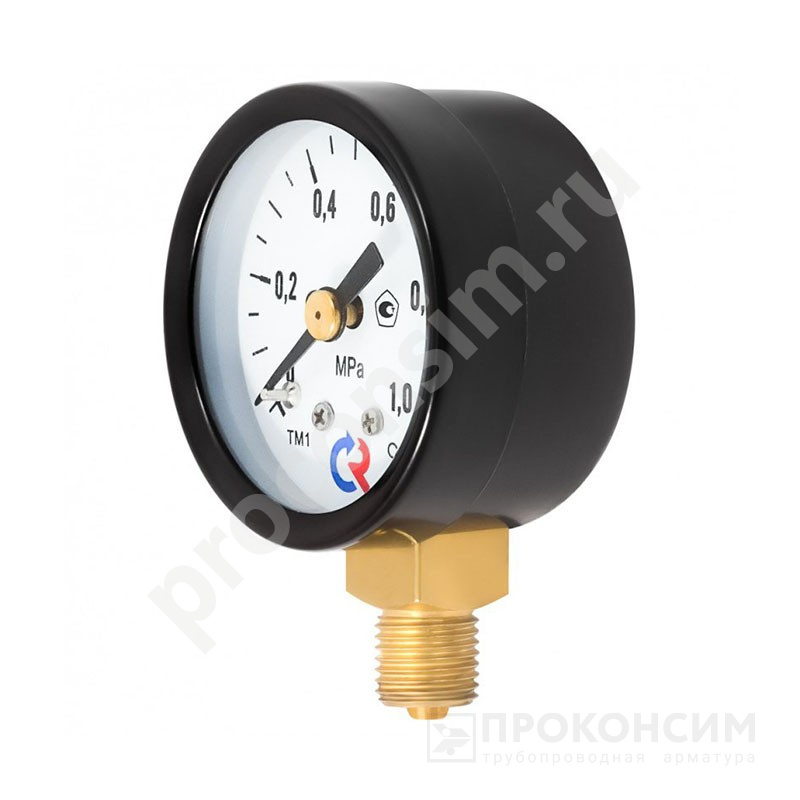 Цена [%TOWN_PRICE%].  Под заказ. Манометр общетехнический Росма ТМ-110Р.00, до 16МПа, G1/8'', 40мм, радиальное присоединение, класс точности 2.5 (930091032) со склада Проконсим в Москве