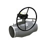 Кран стальной шаровой цельносварной LD Regula, DN 125 PN 25, 330мм, стандартнопроходной, приварной с редуктором