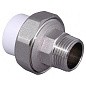 Муфта комбинированная ПП 20-1/2'' PN 25 разъёмная с наружной резьбой белая VALFEX  купить в Москве | "Проконсим"