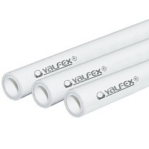 Трубы ПП SDR 6 DN 20-75 PN 25 армированные алюминием внутри белые Valfex купить в Москве | "Проконсим"