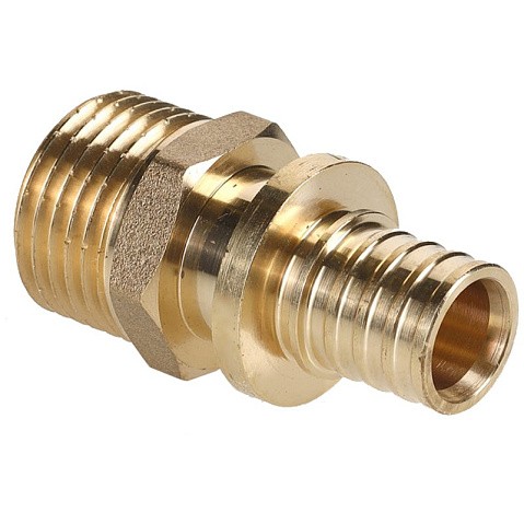 Муфта соединительная для PEX труб 20-1/2'' PN 10 с наружной резьбой под надвижную гильзу Hipex типS HFWS00045 купить в Москве | "Проконсим"