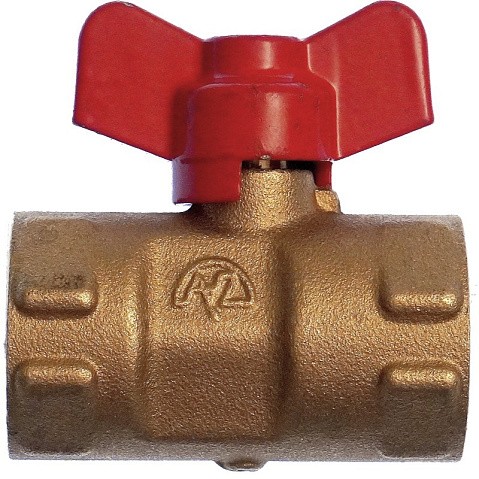 Кран латунный шаровой 11Б27п(М)2 DN 15 PN 16 трёхходовой под манометр G1/2''хG1/2'' муфта-муфта бабочка Пензапромарматура купить в Москве | "Проконсим"