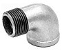 Угольники чугунные 90 гр. DN 15-25 PN 16 оцинкованные муфта-штуцер Fittex Plus купить в Москве | "Проконсим"